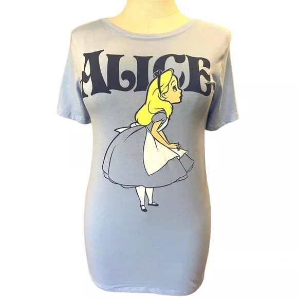 TORRID Disney ALICE IN WONDERLAND Shirt Blue 1X - Picture 4 of 6